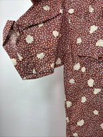 New Women’s Panhandle Slim Floral Long Sleeve Pearl snap Size 14.5 MM-1
