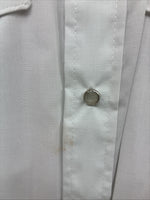 New Men’s H Bar C White Embroidered Long Sleeve Pearl Snap 15.5 Medium K-58