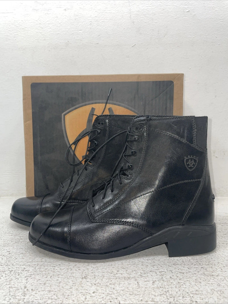 New Kids Black Lace Up Ariat Cowboy Boots. 50105 5 M. 22-83