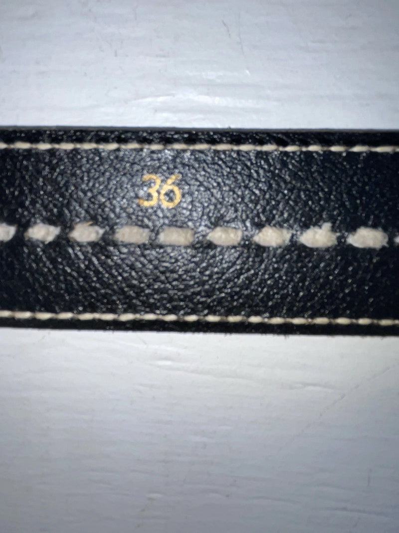 New Blue Genuine Leather Weaved 360 Belt #952 JJ-83