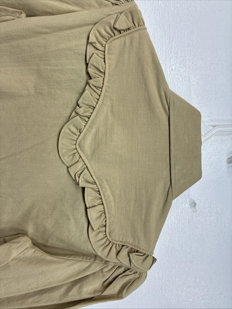 New Women’s Panhandle Slim Green Long Sleeve Pearl Snap Size 8 TT-100