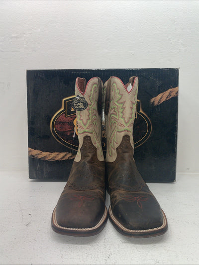 New Men’s Brown Dan Post Cowboy Boots. 2847 9.5 9 1/2 E W. 6-106