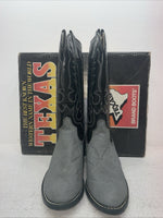 New Men’s Gray Texas Brand Cowboy Boots. 5092 8 E E. 3-145