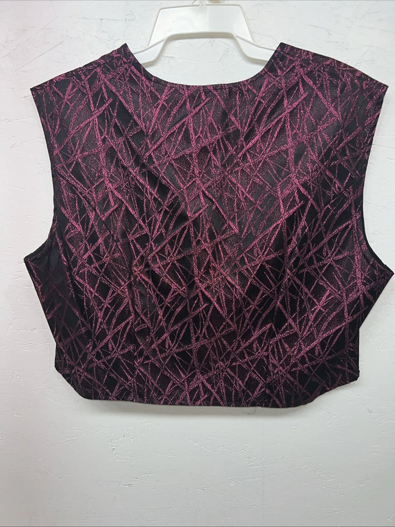 New Women’s Purple 1849 Authentic Ranchwear Show Vest 3XL WW-34