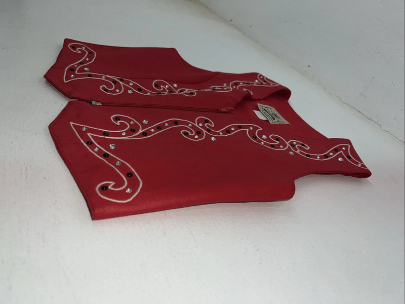 New Women’s Red 1849 Authentic Ranchwear Western Show Vest S WW-1