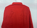 New Men’s H Bar C Simple Red Long Sleeve Pearl Snap 17.5 X 35 XL R-58