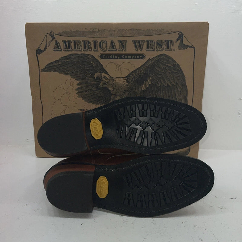 New Women’s Brown American West Cowboy Boots. 59003 9.5 9 1/2 M. 16-131