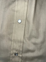 New Men’s Brown ELY Cattleman Short Sleeve Pearl Snap Shirt. 18.5 2XL S-21