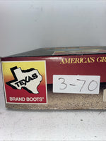 New Men’s Black Texas Brand Cowboy Boots.  251542361 9.5 9 1/2 D. 3-70