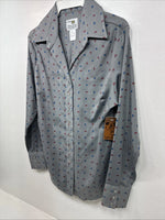 New Women’s Dickson Jenkins Greg Design Long Sleeve Pearl Snap Size 34 MM-29