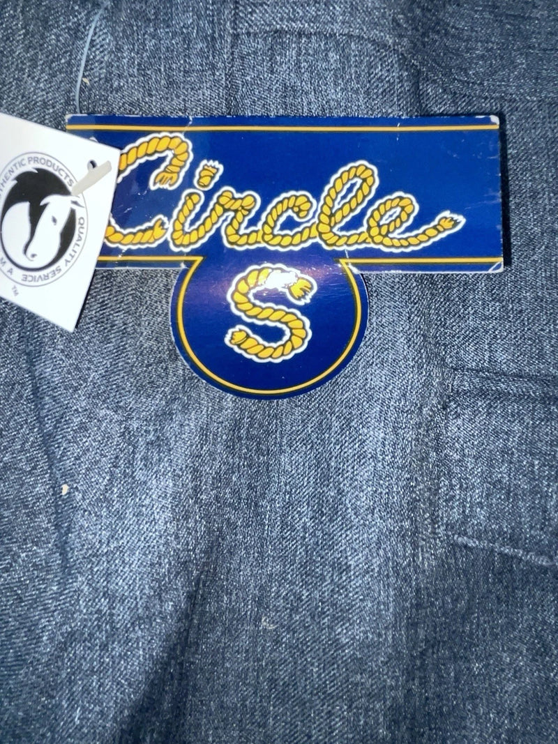 New Vintage Gray Circle S Polyester Pants #CP4776 XX-75