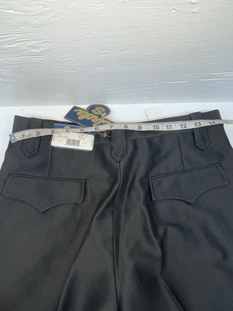 New Vintage Black Circle A Polyester Pants #CP5091 OO-52