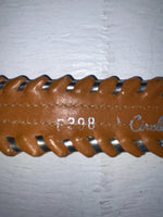 New Brown Genuine Leather Circle Y Weaved 30” Belt #8388 JJ-155