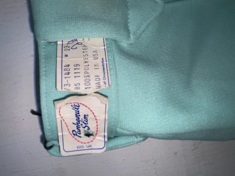 New Vintage Teal Panhandle Slim Polyester Pants #731484 3A-127