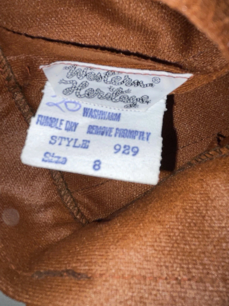 New Vintage Brown Western Heritage Polyester Pants #929 VV-95