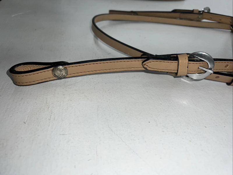 New Leather Pony Browband Headstall W Split Reins. U-34