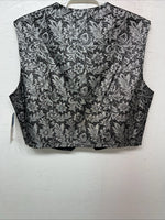 New Women’s 1849 Authentic Ranchwear Silver Western Show Vest XXL L-601
