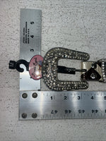 New Cow Print Genuine Leather Blazin Roxx Bling M Belt #N3510602 Z-23