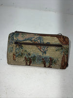 New Congress Leather Fabric Tooled Wallet #100555 P-501