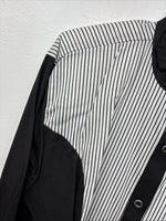 New Women’s Cowboy Threads Black White Long Sleeve Button Up Large TT-10