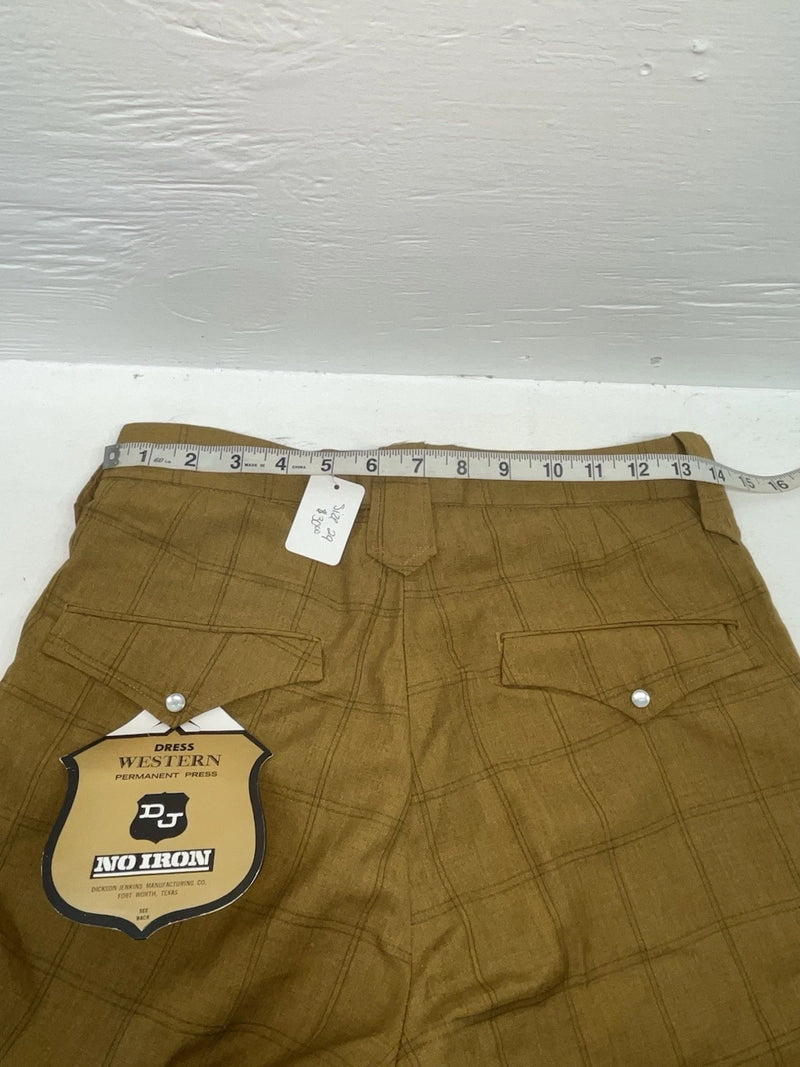 New Vintage Brown Dickson Jenkins Polyester Pants #2138 XX-53