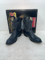 New Youth Navy Texas Brand Cowboy Boots. 3207 3 D. 22-12
