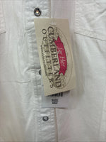 New Women’s Cumberland White Gem Long Sleeve Pearl Snap 2XL GG-43