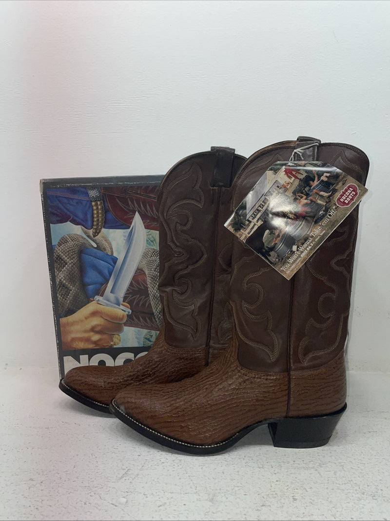 New Men’s Brown Nocona Cowboy Boots. 3017 C 9 E. 3-52