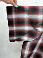 New Men’s ELY Cattleman Orange Red Flannel Short Sleeve Pearl Snap 4XL E-65