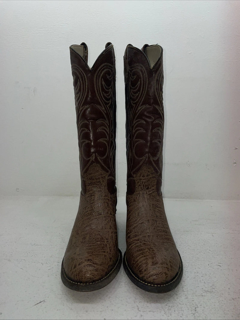 New Men’s Brown Texas Brand Cowboy Boots. 4634 9.5 9 1/2 M. 5-47