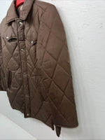 New Women Brown Western Fashion Puffer Jacket 14 RR-34