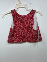 New Kids Kiddie Korral Red Western Design Sleeveless Vest Size Large YY-35