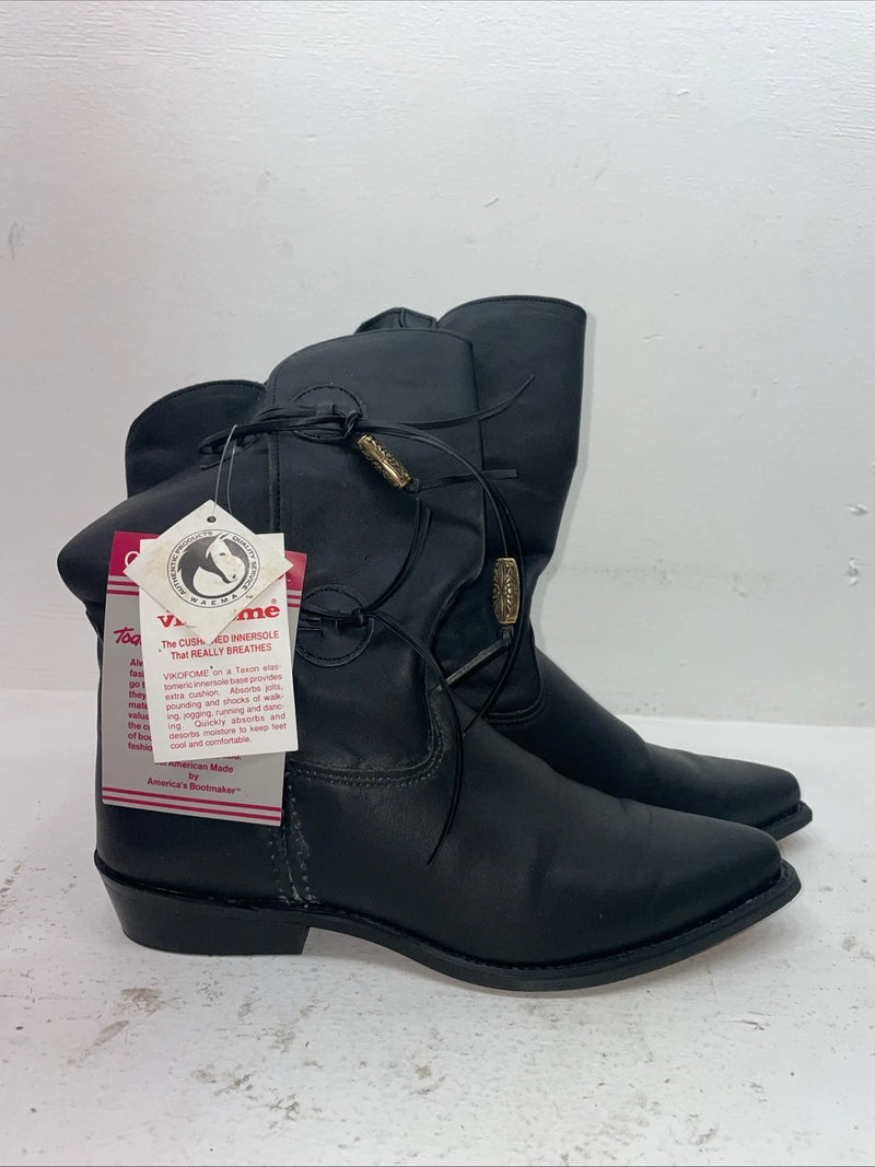 New Men’s Black Capezio Cowboy Boots. L 870 9 M. 8-45