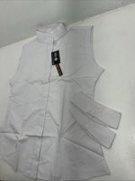 New Women’s White Sleeveless Tough 1 Comfort Riders English Riding Shirt 44 G-31