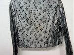 New Women’s 1849 Authentic Ranchwear Silver Western Show Shirt L UU-51