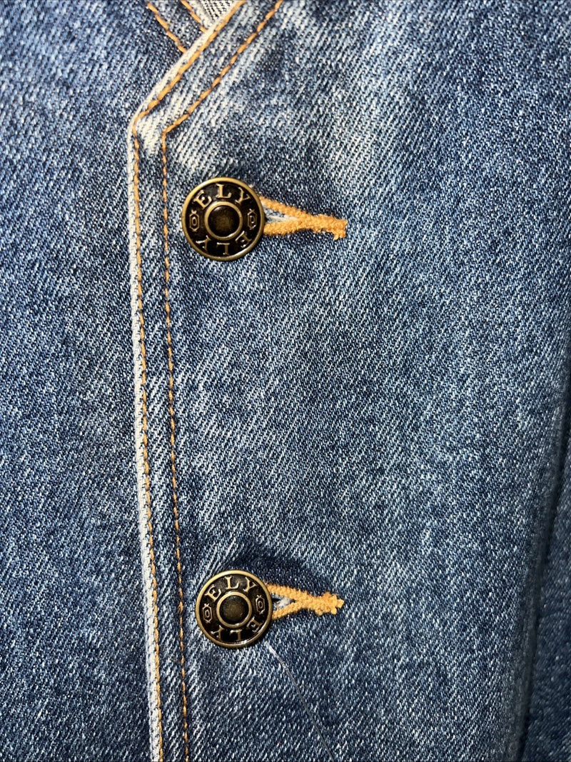 New Men’s ELY Cattleman Denim Vest XL #241104 L-604