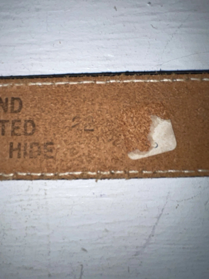 New Brown Genuine Leather Perkies Tooled 22” Belt #601 NN-51