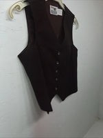 New Women’s Brown Dickson Jenkins Western Show Vest 30 #7053 E-609