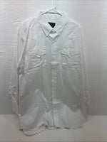 New Men’s Panhandle White Long Sleeve Button Up 18 2XL F-59