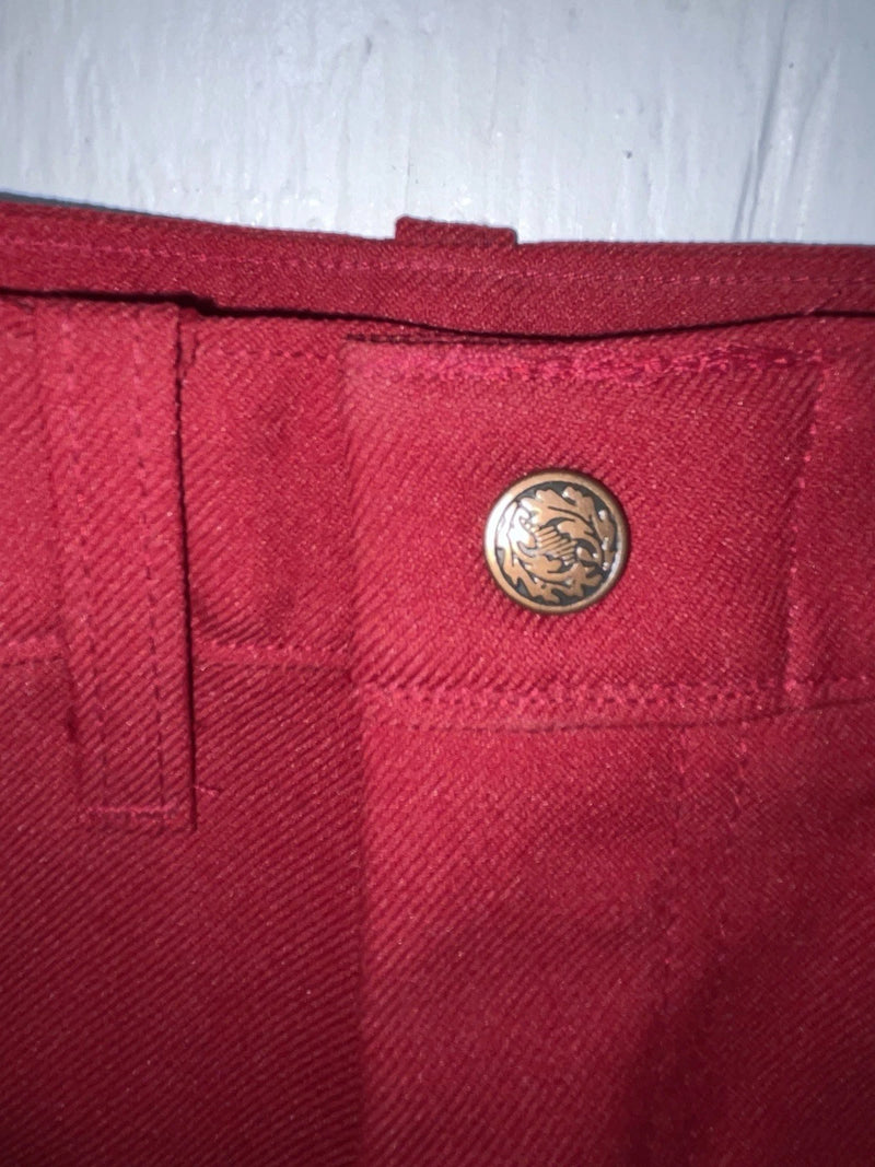 New Vintage Red Dickson Jenkins Polyester Pants #9928 ZZ-60