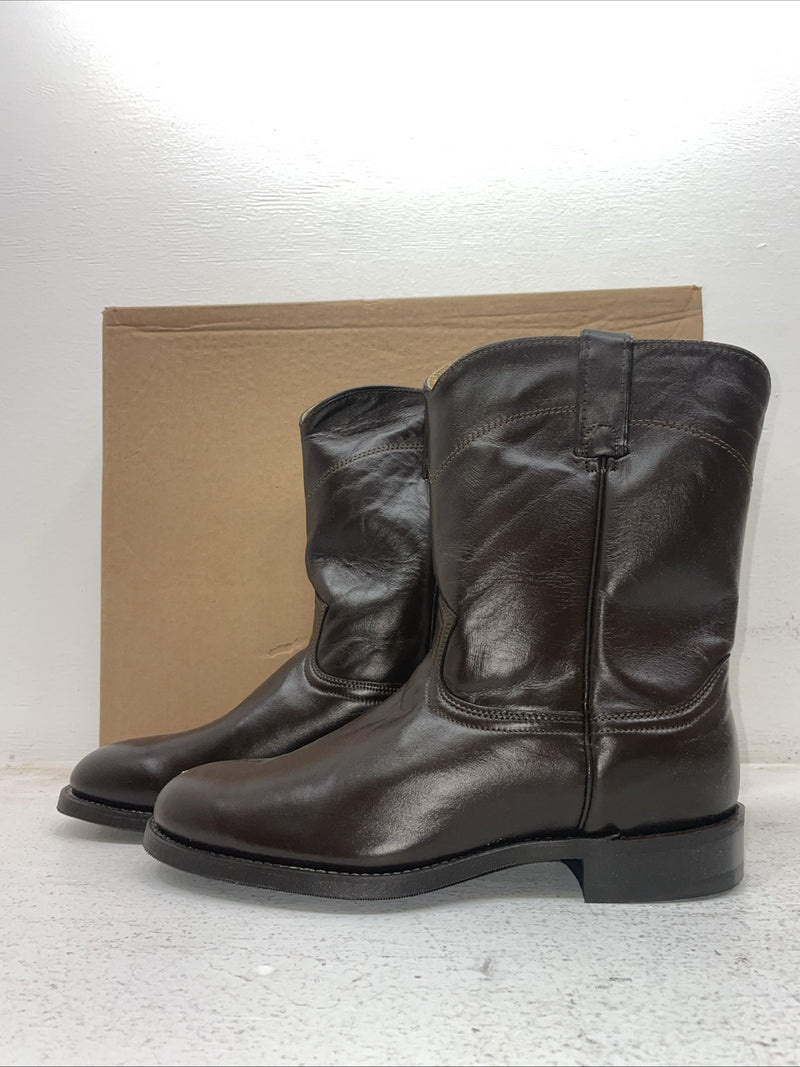 New Men’s Brown J Chisholm Cowboy Boots. 1000 9.5 9 1/2 E E. 4-42
