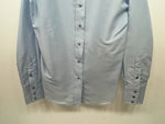New Women’s Blue Panhandle Slim Long Sleeve Button Up Shirt M #3309 3B-96