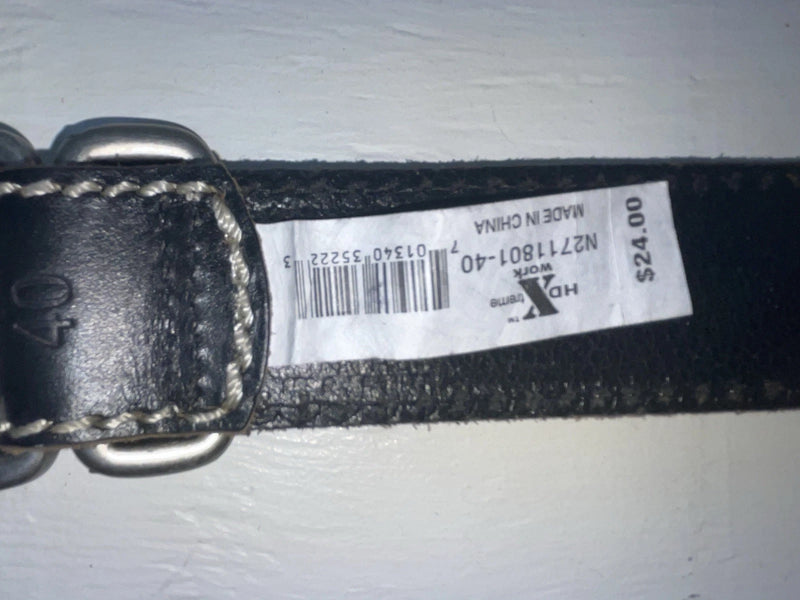 New Black Genuine Leather HD Extreme 40” Belt #N2711801 NN-138