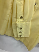 New Women’s Panhandle Slim Yellow Long Sleeve Pearl Snap 14 Medium II-82