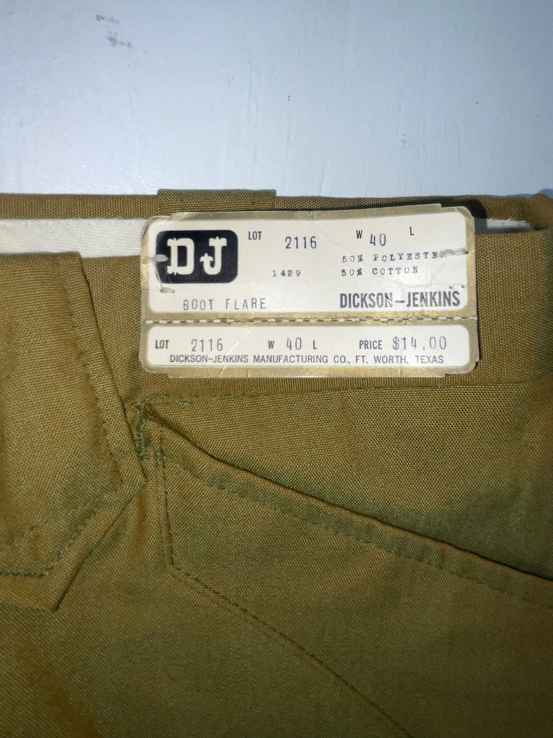 New Vintage Green Dickson Jenkins Polyester Pants #2116 XX-110