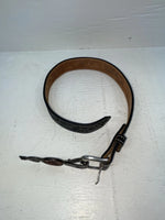 New Black Genuine Leather Circle Y Tooled 18” Belt #8022 NN-64