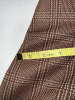New Men’s Tanbark Red Plaid Suit Jacket 48R #720 X-601