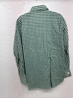 New Men’s Dee-Cee Green Checkered Long Sleeve Pearl Snap Medium O-36