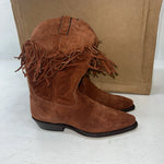 New Women’s brown With Fringe Kenny Rodger’s Cowboy Boots. 5.5 5 1/2 M. 20-47