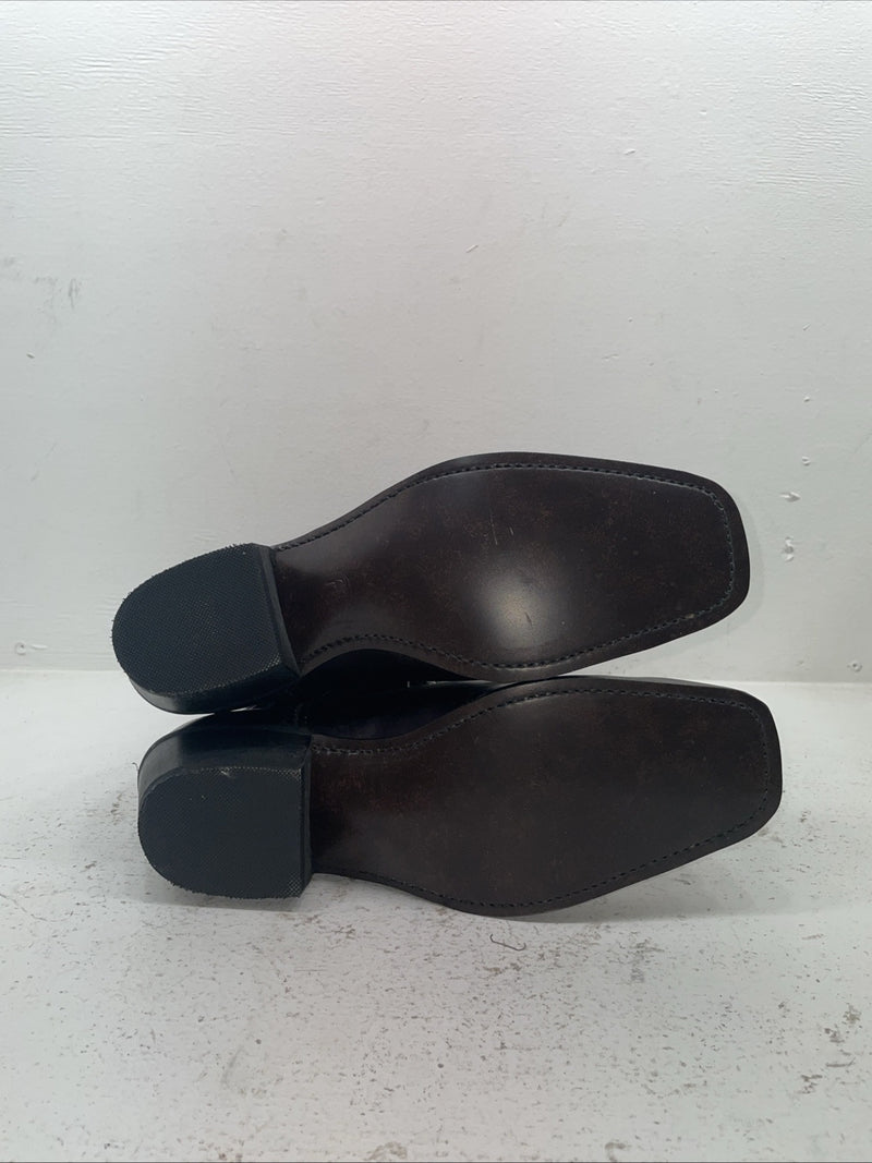New Men’s Cherry Black Acme Cowboy Boots. 15619 10 E W. 7-34